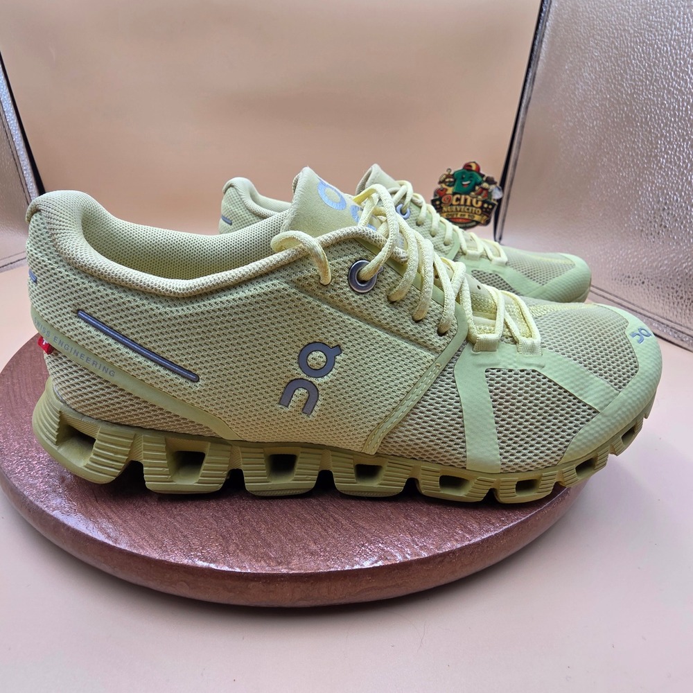 On Cloud X Womens Running Shoes Yellow Lime Athletic Sneakers W6 Low Top